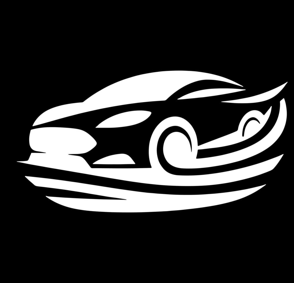 A car logo with a wave on it vector
