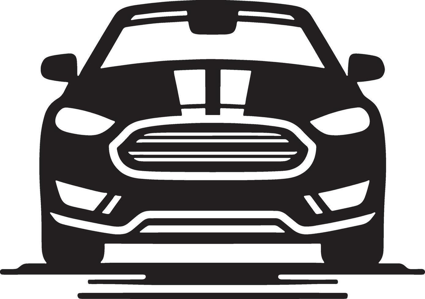Car icon illustration with a white background vector
