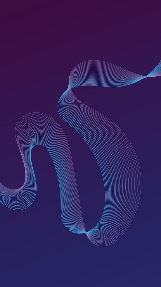 DARK COLOR ABSTRACT WIREFRAME FLUID ON VERTICAL BACKGROUND vector