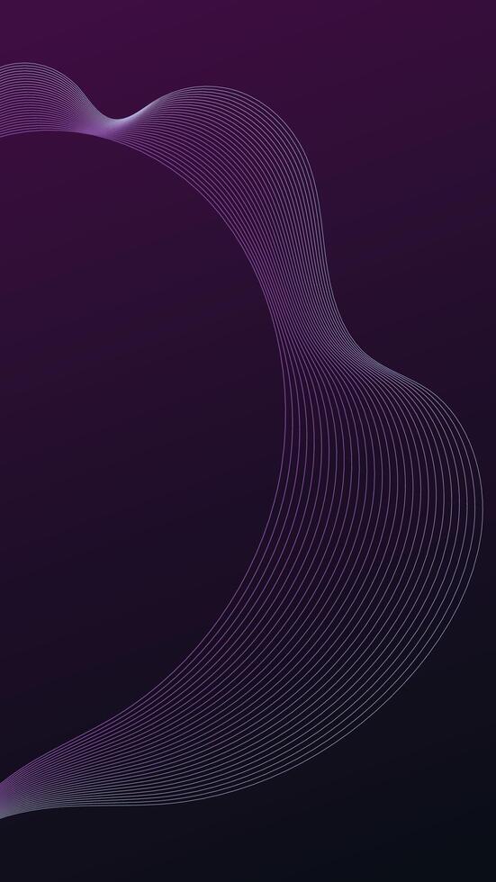 DARK PURPLE TECH WIREFRAME ON VERTICAL BACKGROUND vector