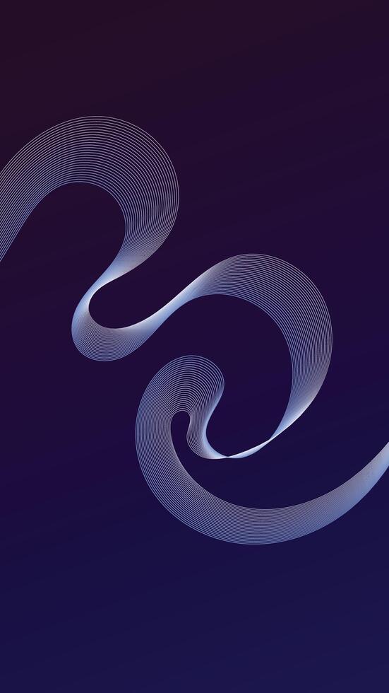 ABSTRACT WIREFRAME FLUID ON VERTICAL BACKGROUND vector