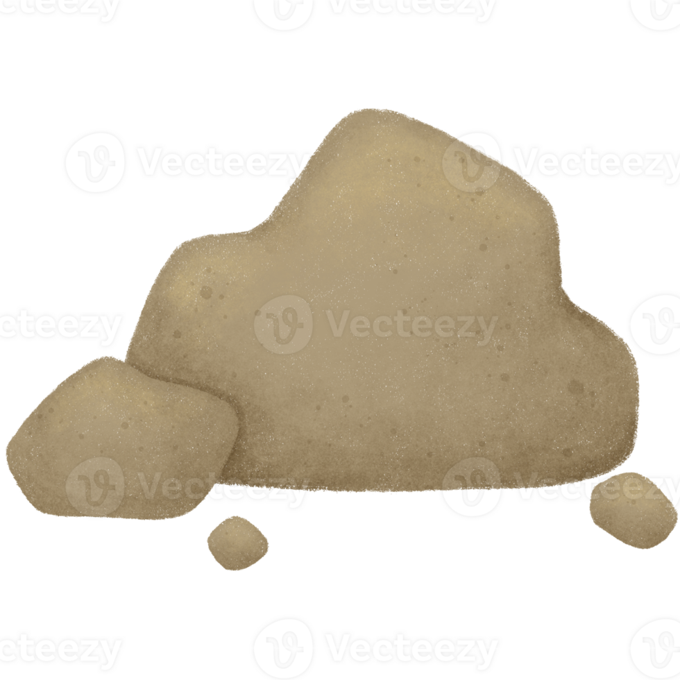 A pile of rocks png