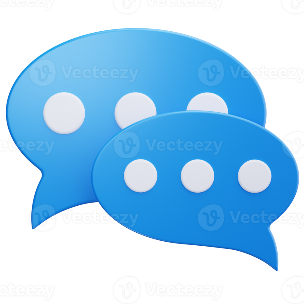 3D Icon Chat Conversation png