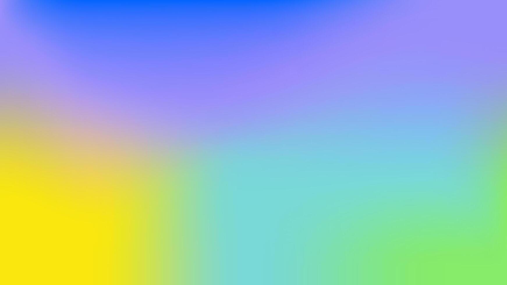 Soft spring gradient background blending blue, purple, green, and yellow hues, ideal for digital design, websites, prints, social media, posters, and invitations. vector