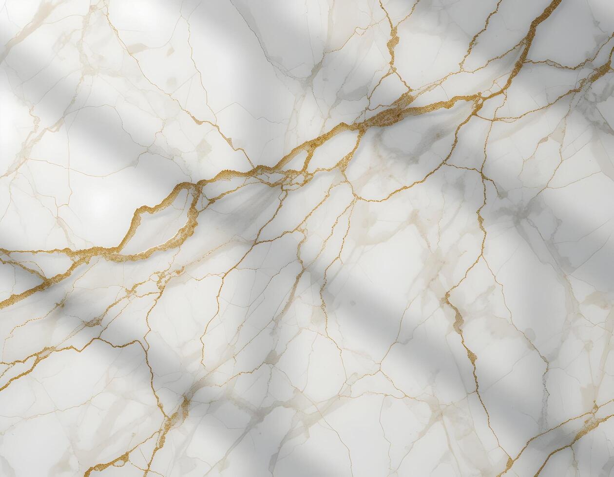 Marble Texture with Gold Veins and Subtle Shadow Overlay photo