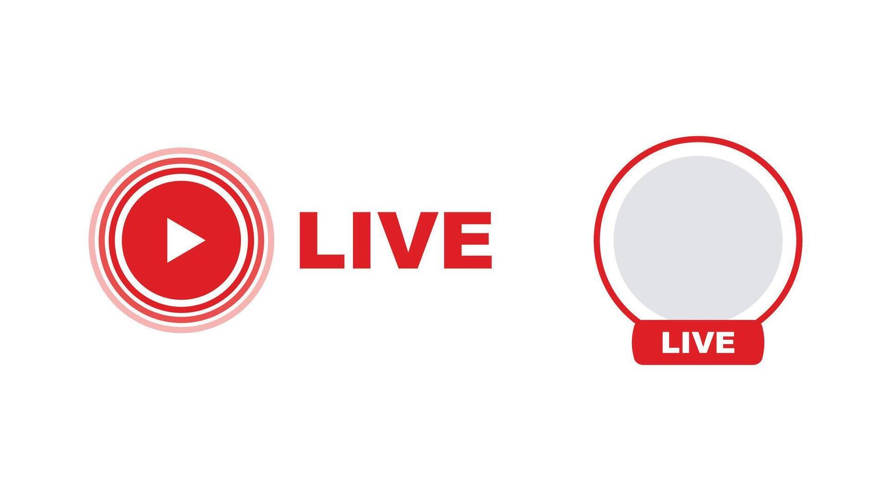 Live Streaming signs. Real Time Engagement stock illustration vector