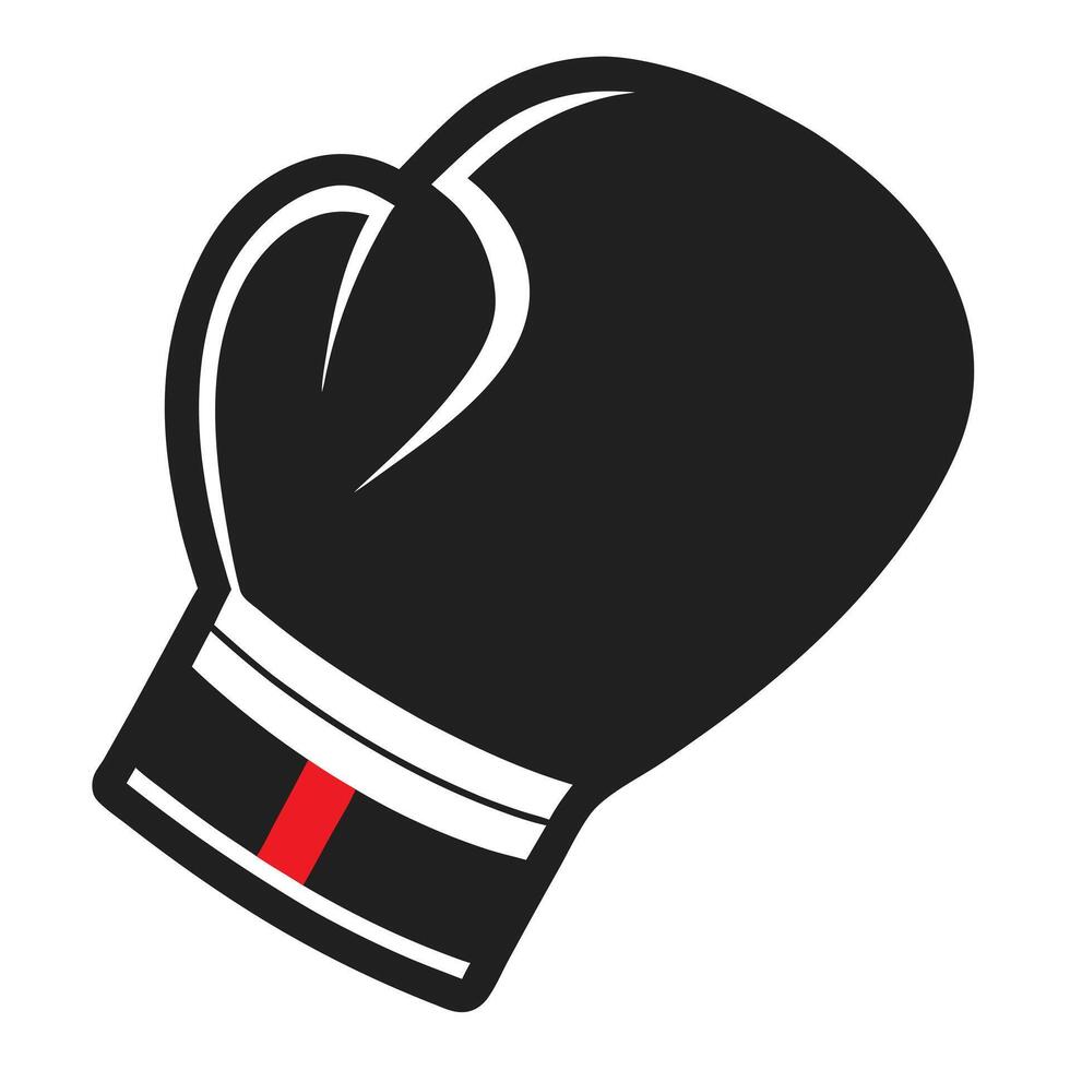 Boxing glove illustration on white background vector
