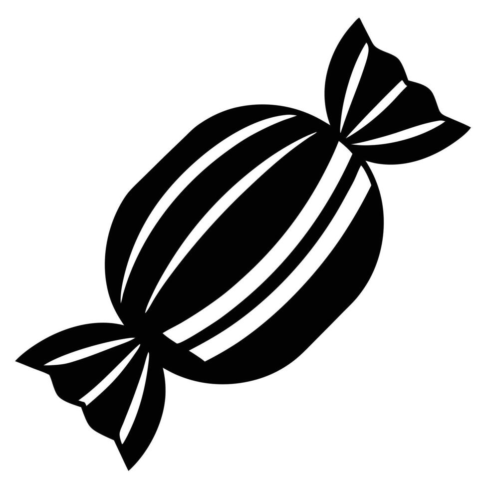 Black and white candy illustration design vector