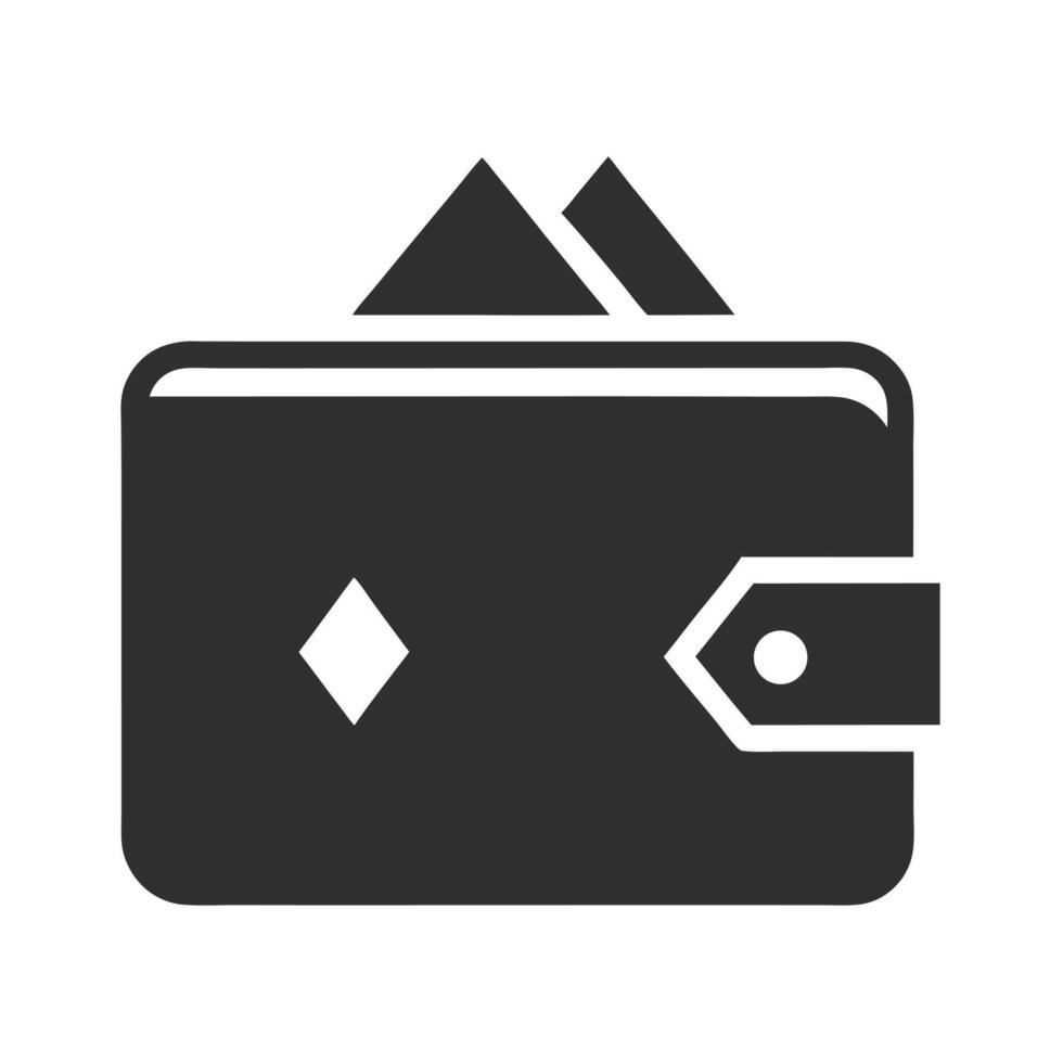 Black wallet icon isolated graphic design vector