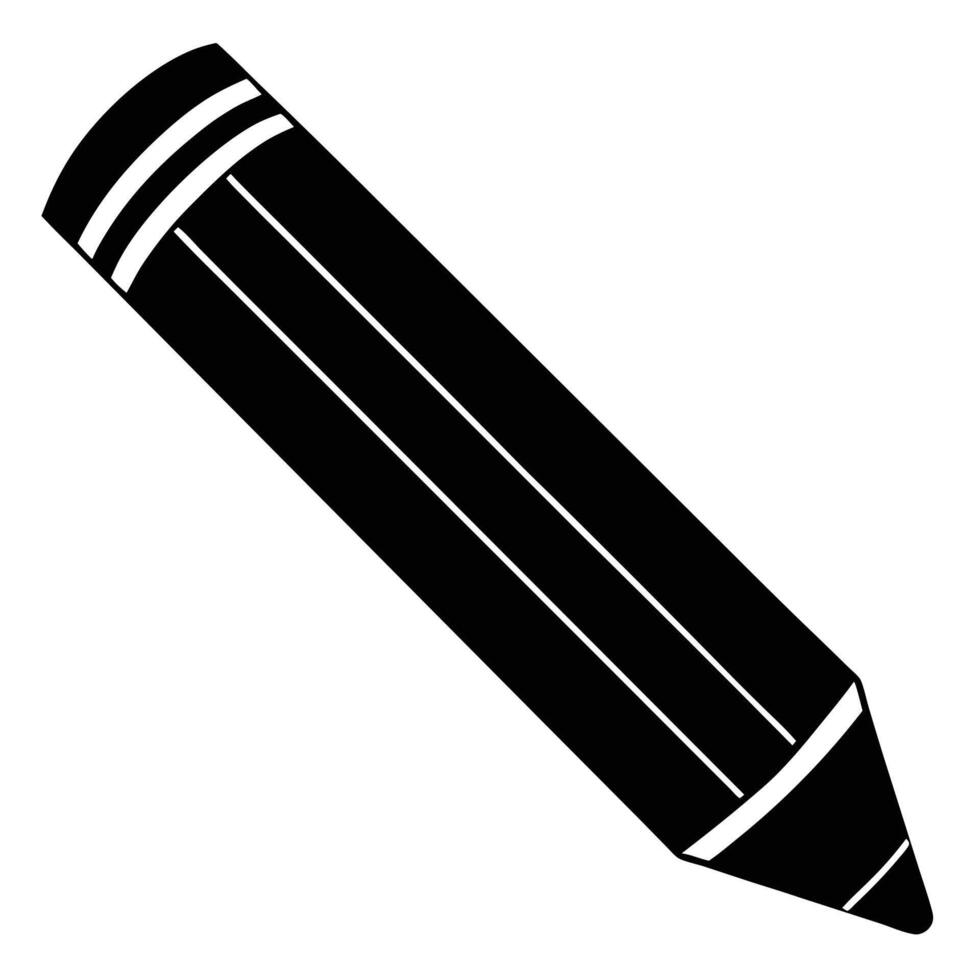 Black and white simple pencil illustration vector
