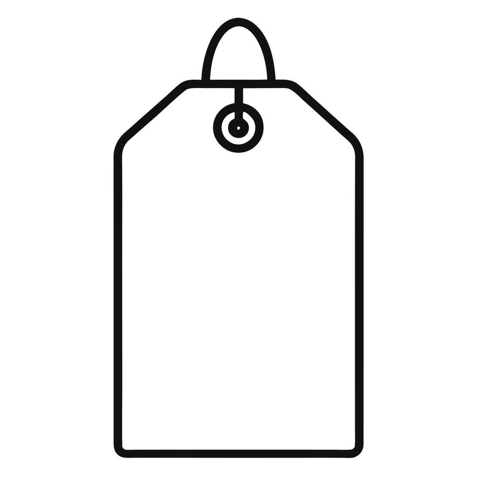 Minimalist price tag icon graphic vector
