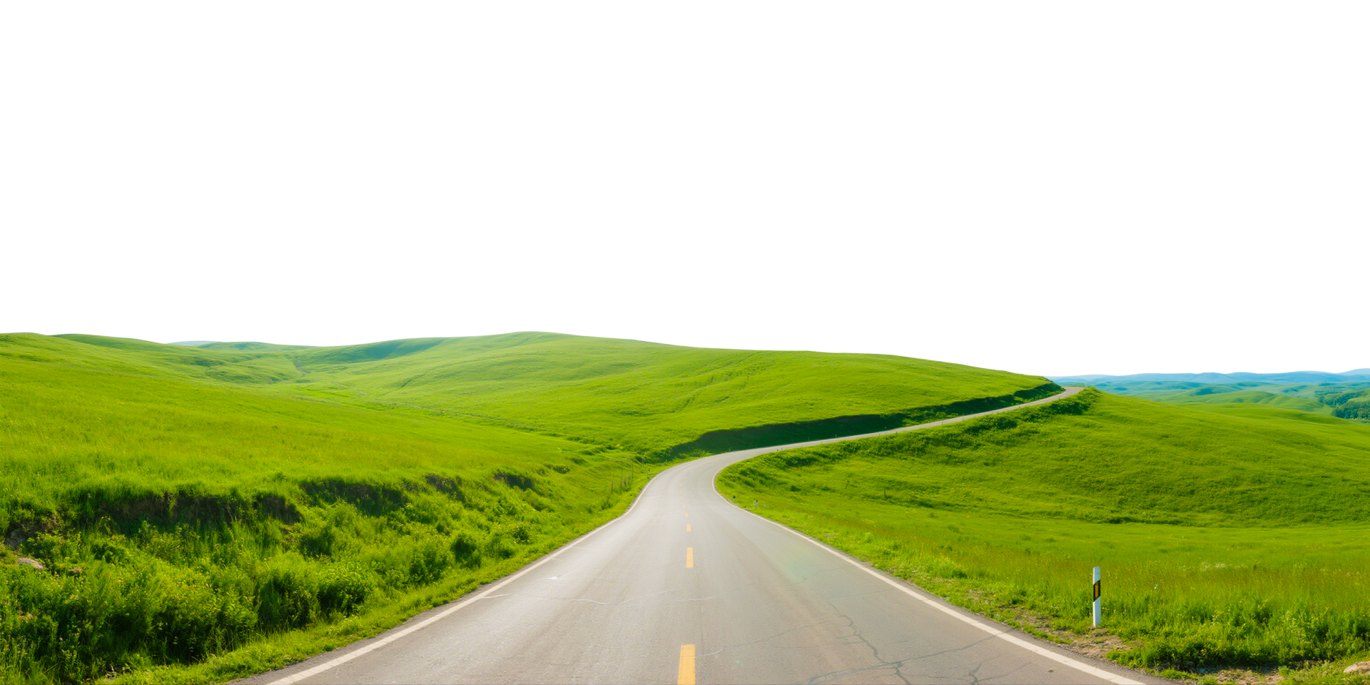 Road through Green Fields png