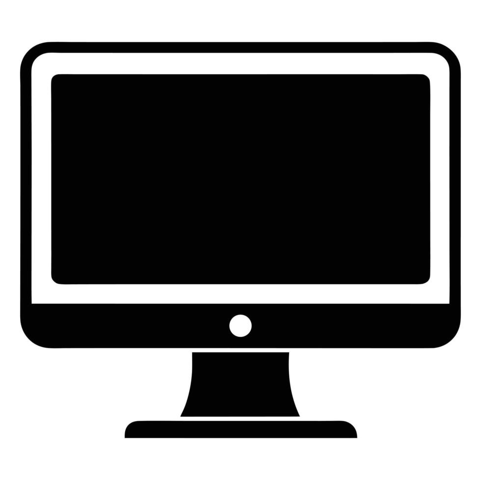 illustration of a computer monitor vector