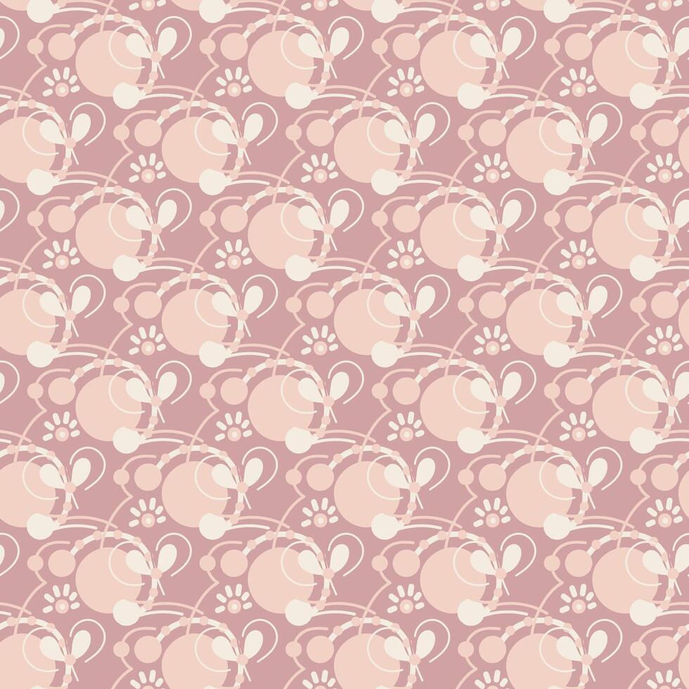 Seamless pattern with abstract doodle elements. background for surface design. vector