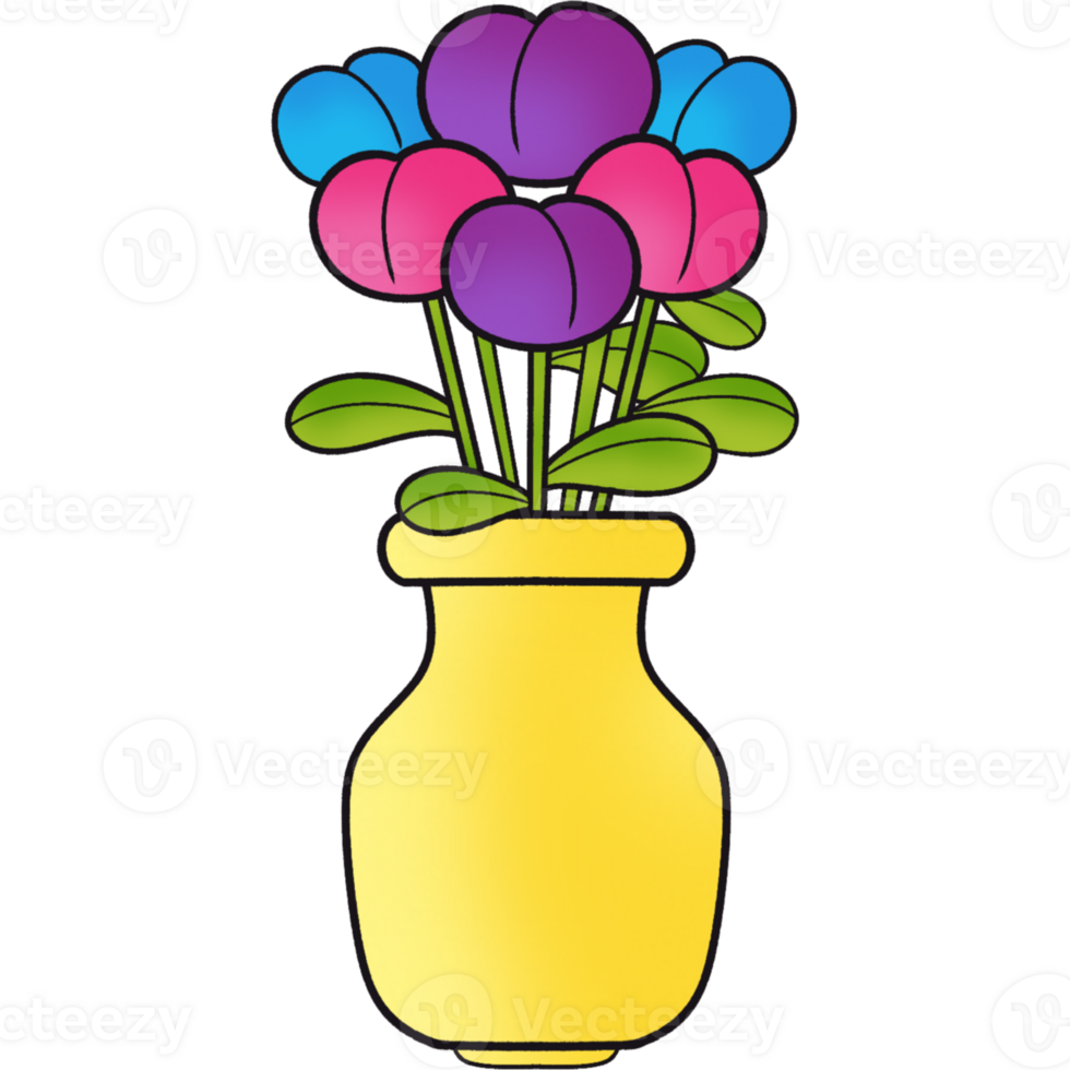 The illustration of a vase png