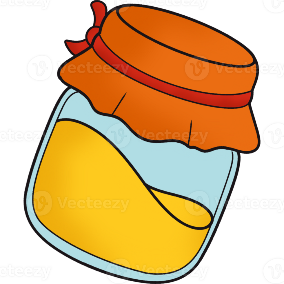 The illustration of a honey png