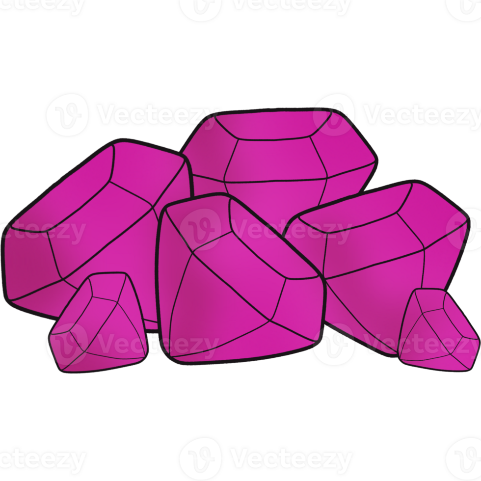 The illustration of a gem png