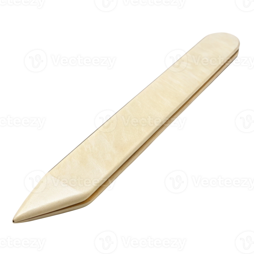 Bone folder tool for bookbinding on transparent background png