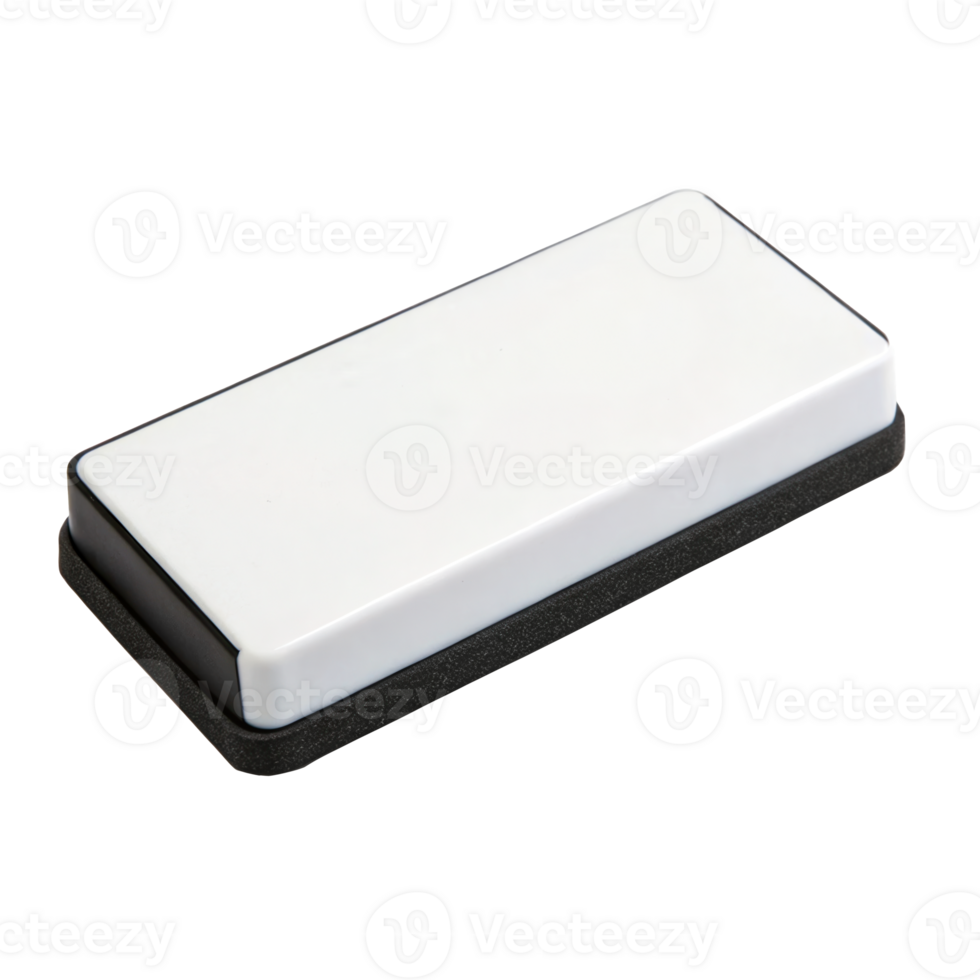 Whiteboard eraser isolated on transparent background png