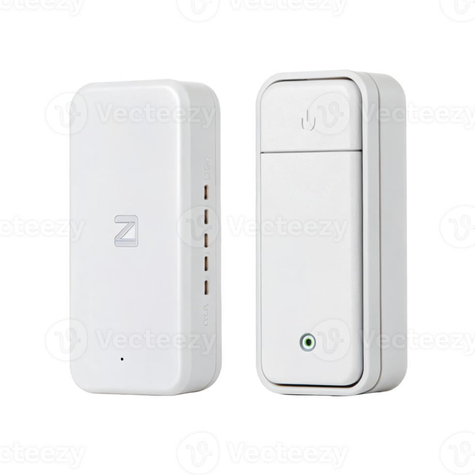 Wireless door window sensor isolated on transparent background png