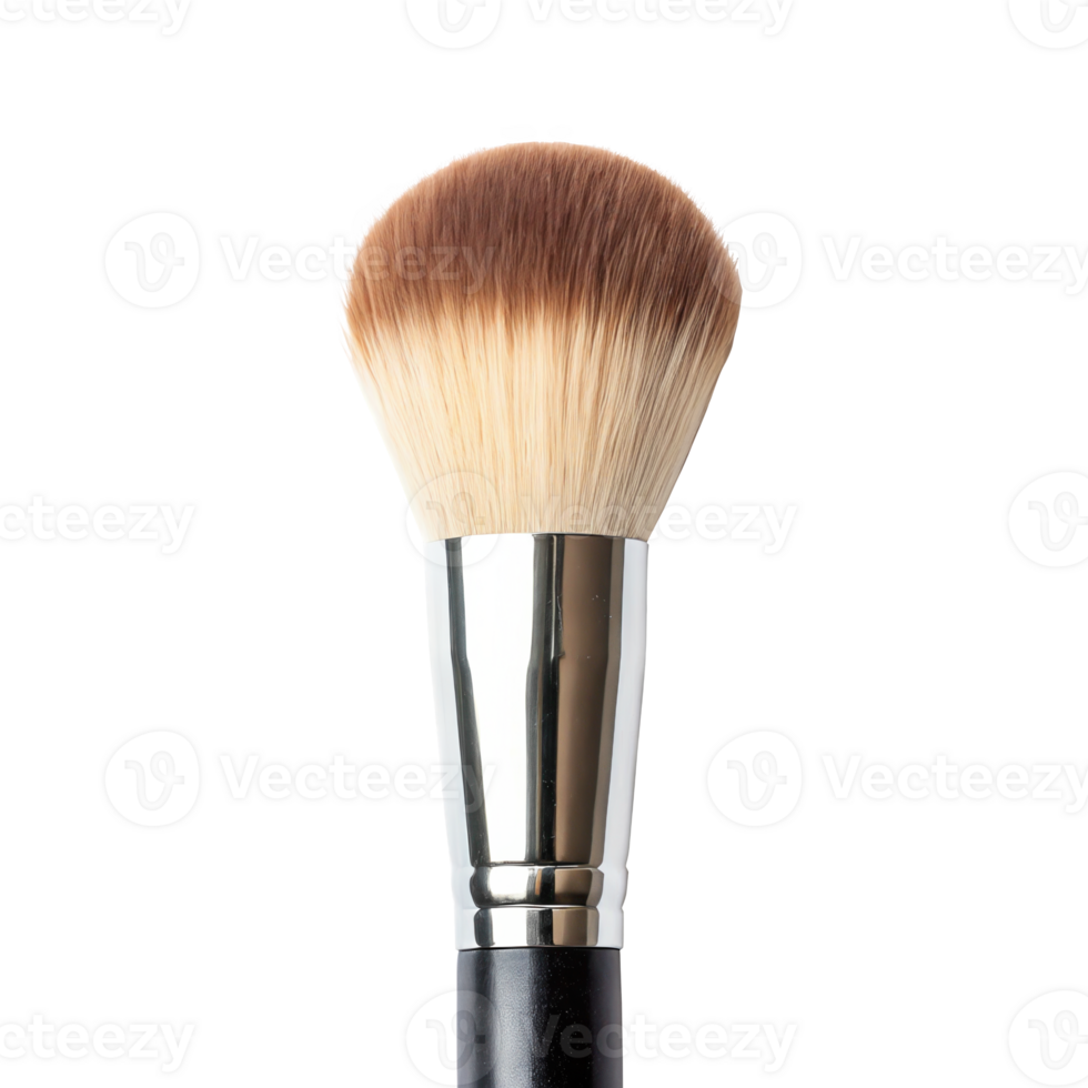 Professional makeup brush with transparent background for easy isolation png