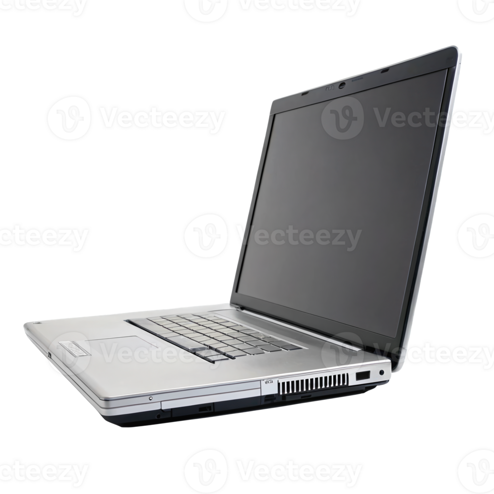 Modern laptop computer isolated on transparent background png