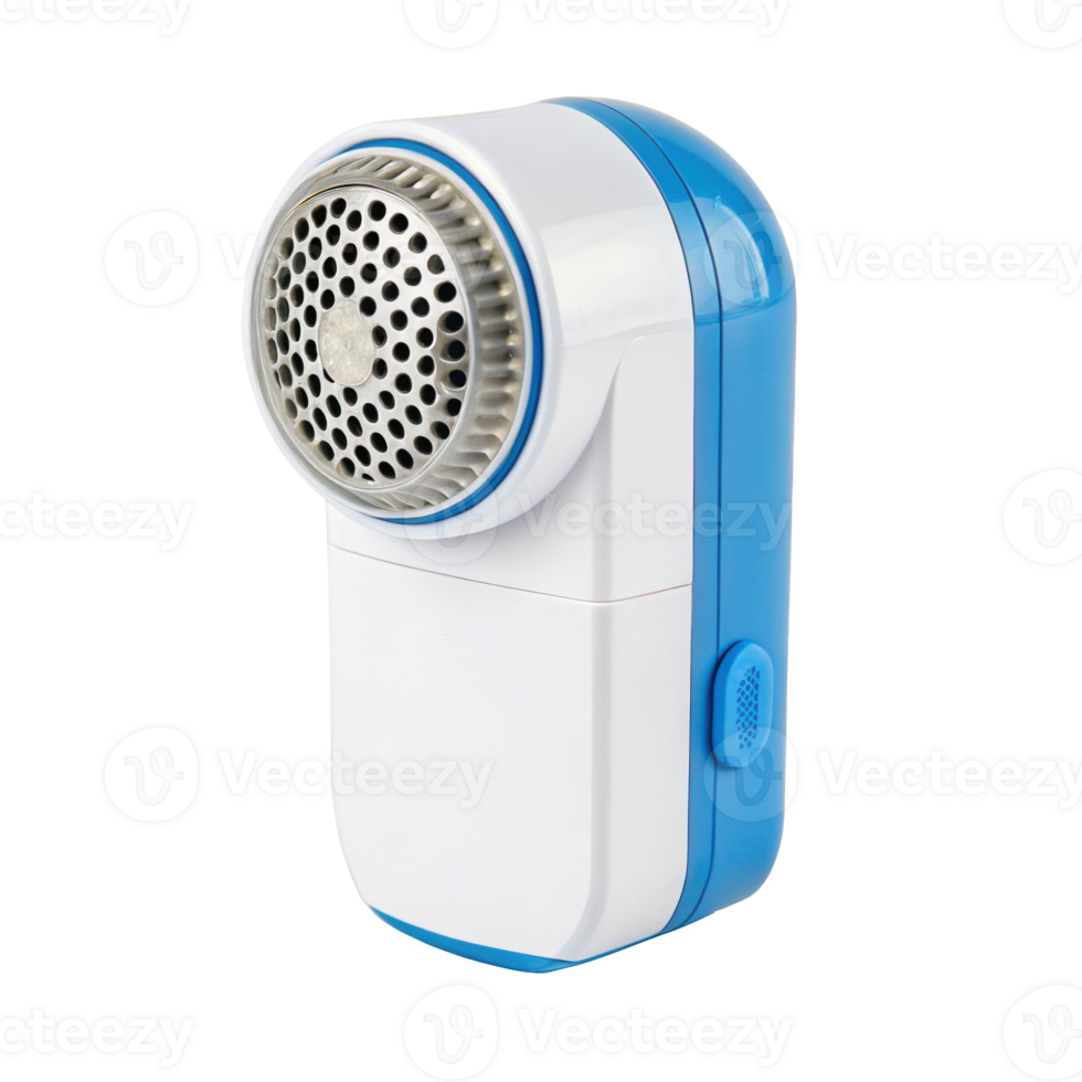 Modern fabric shaver removing lint from clothes on transparent background png