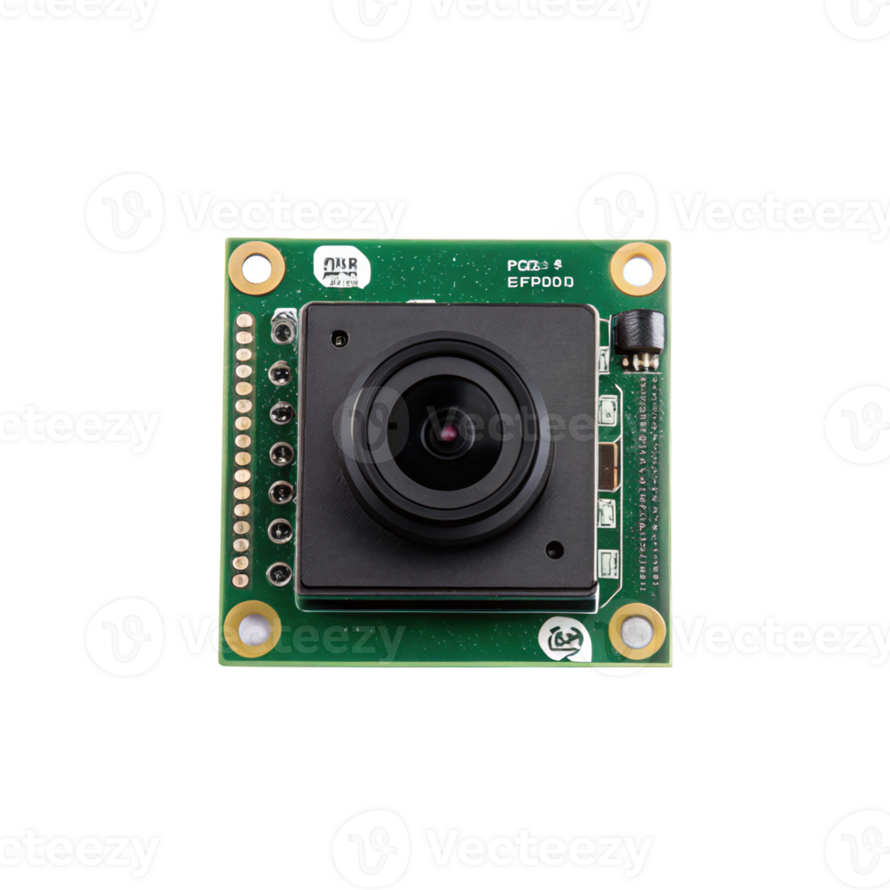 Raspberry pi camera module isolated on transparent background png