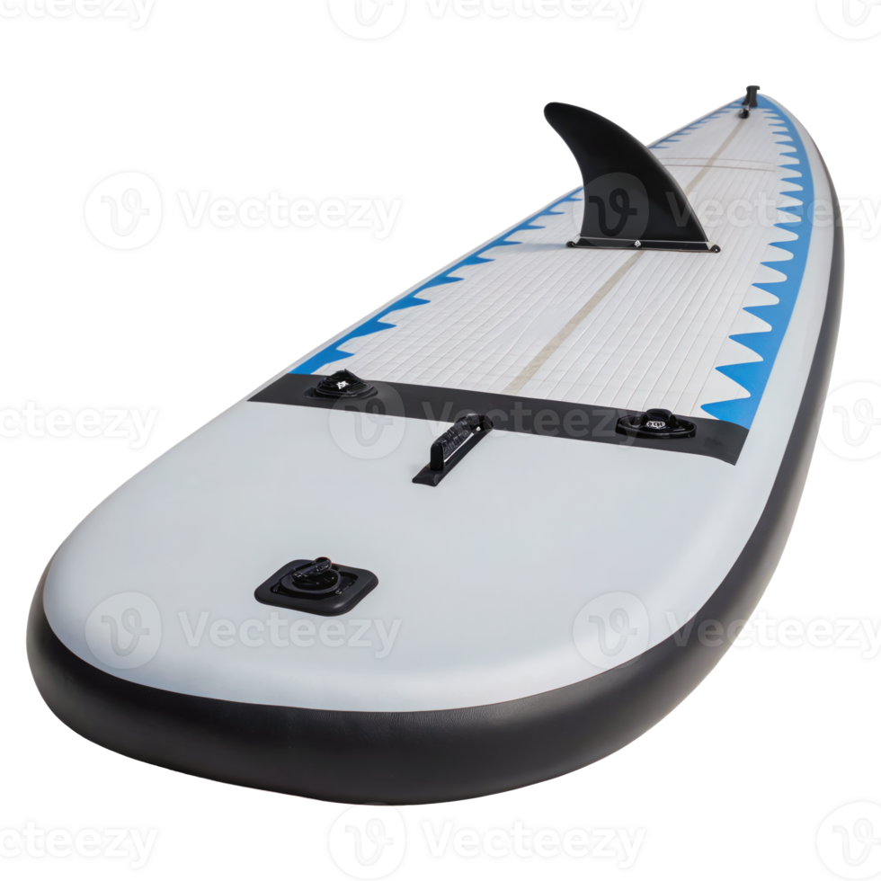 Inflatable stand up paddle board sup isolated on transparent background png