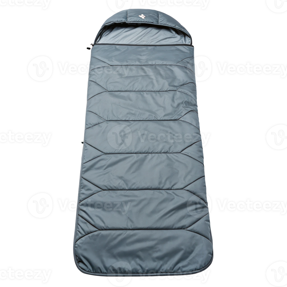 Grey sleeping bag isolated on transparent background png