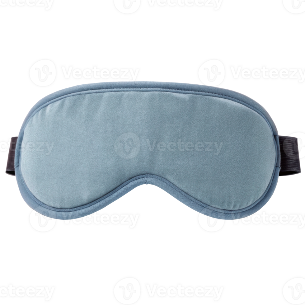 Light blue weighted sleep mask isolated on transparent background png