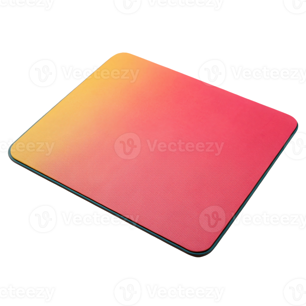 Modern gradient mouse pad isolated on transparent background png