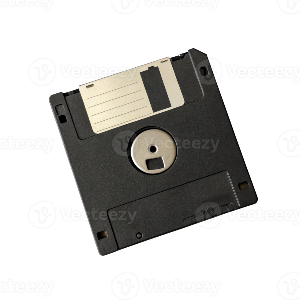 Commodore 64 floppy disk isolated on transparent background png
