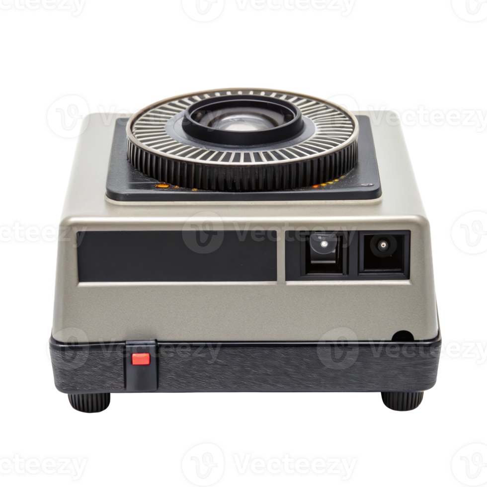 Vintage slide projector isolated on transparent background png
