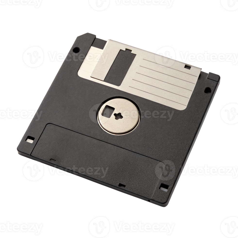 5.25 inch floppy diskette isolated on white background with transparency png