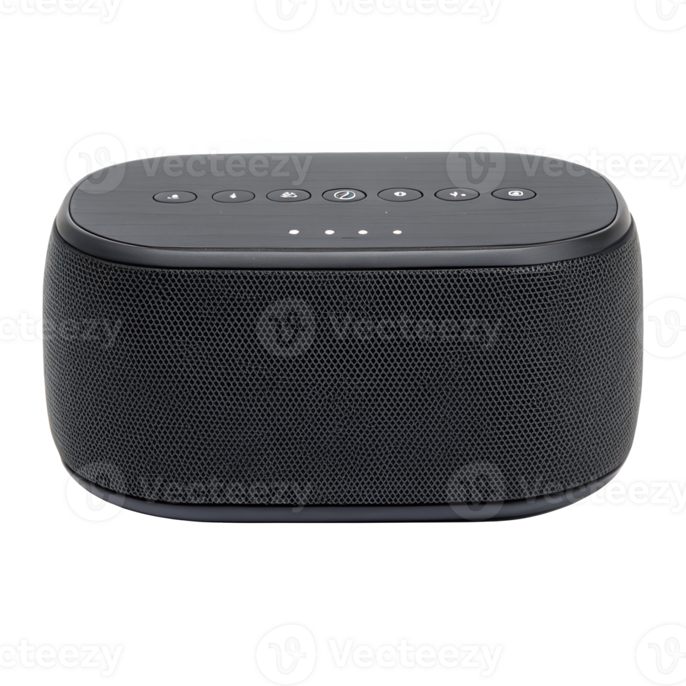 Modern wireless bluetooth speaker isolated on transparent background png