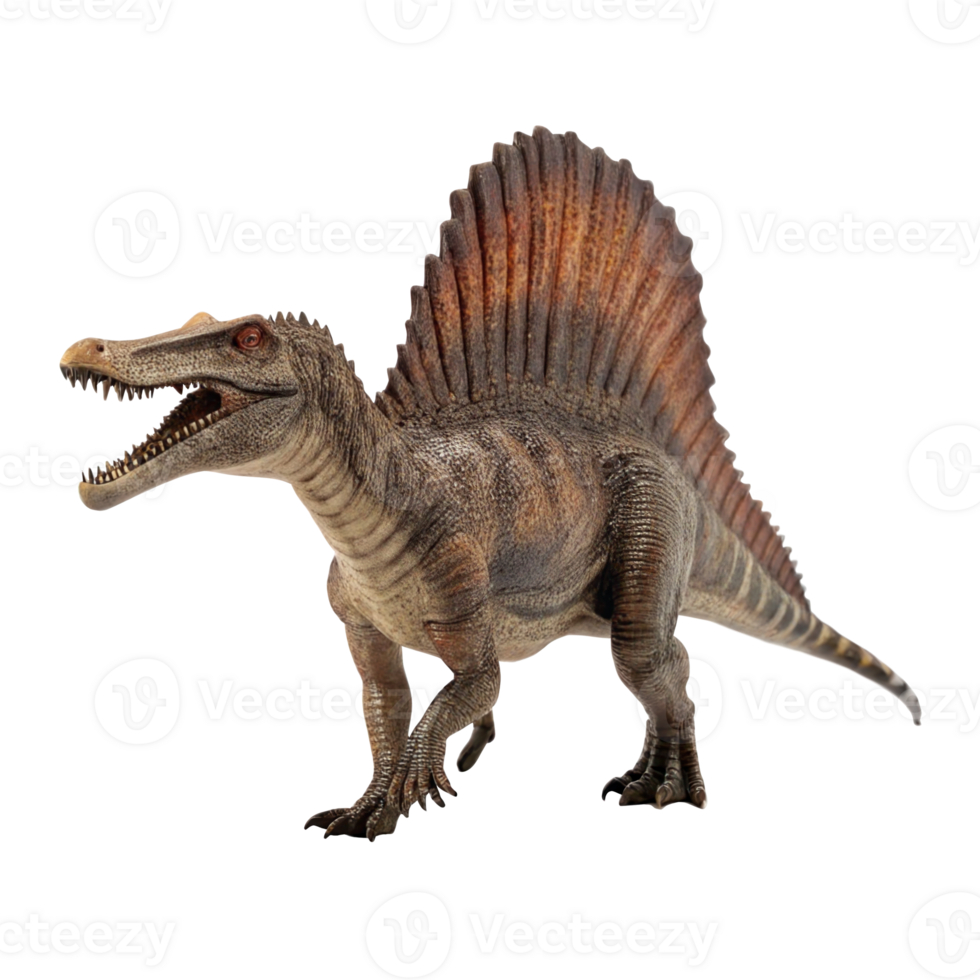 Spinosaurus walking on transparent background png