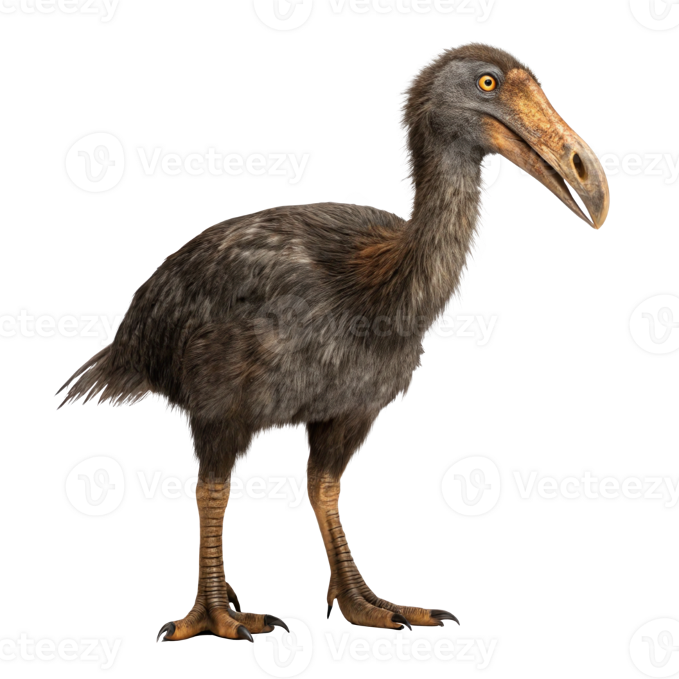 Titanis walleri, north american phorusrhacid runner isolated on transparent background png