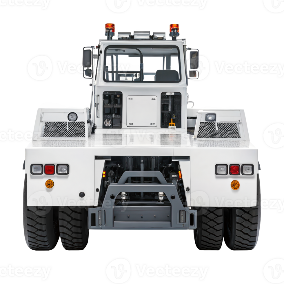Self propelled platform transporter showing its back on transparent background png