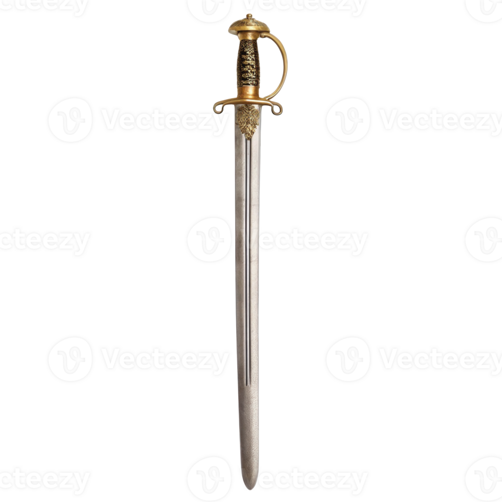 French infantry sword isolated on transparent background png
