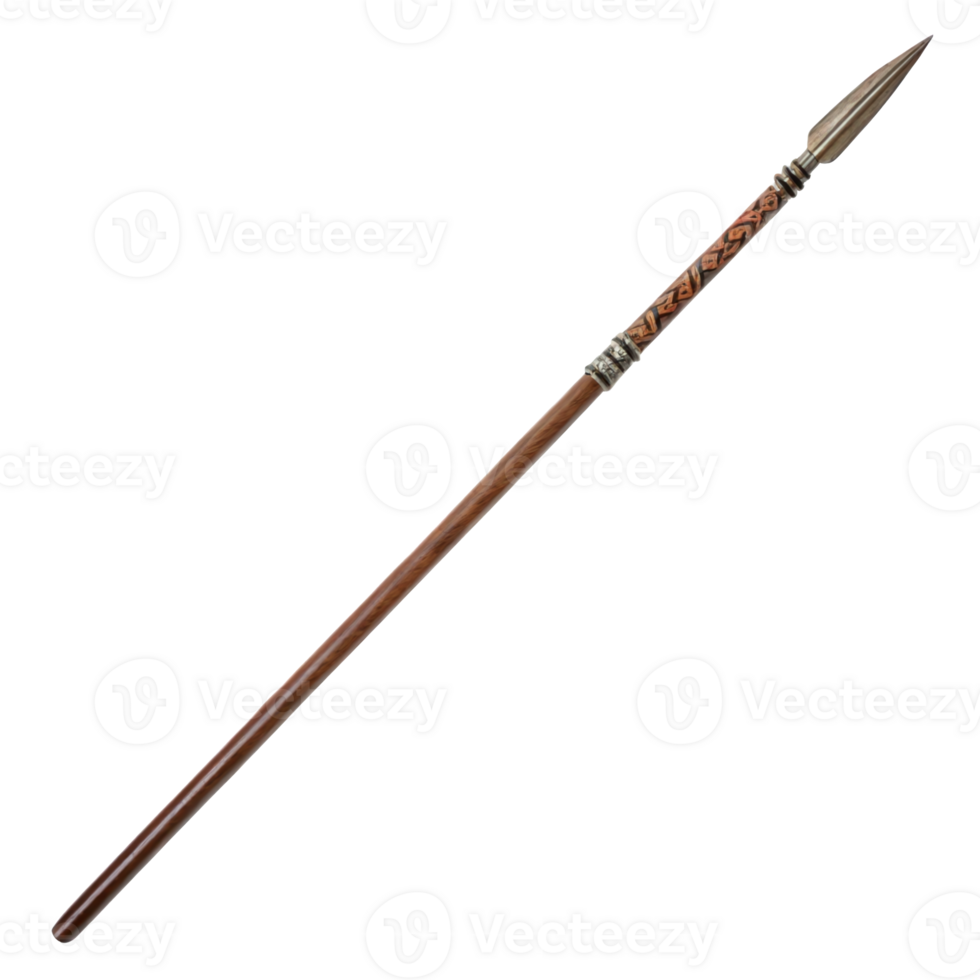 Maasai lion spear isolated on transparent background png