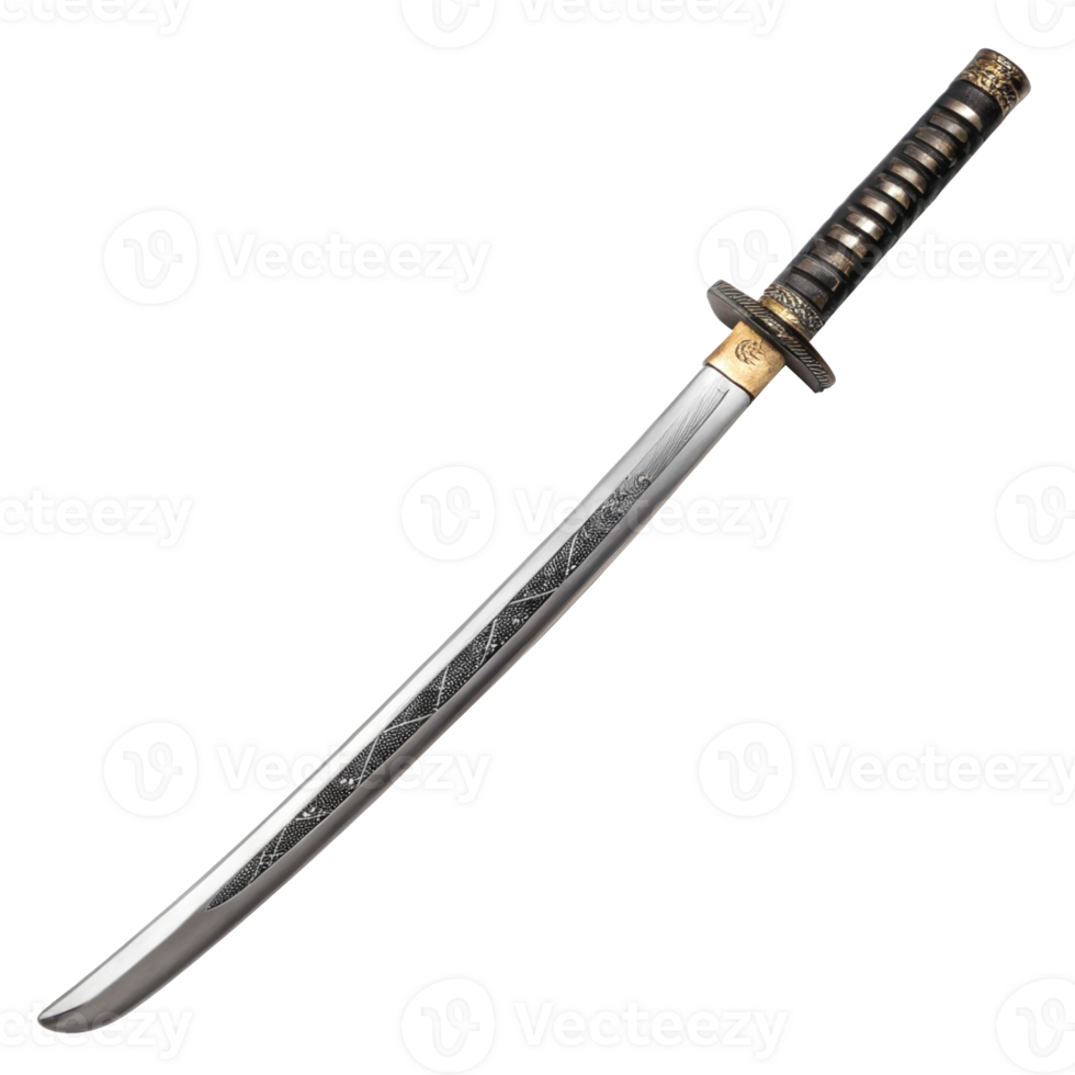 Katana edo period isolated on transparent background png
