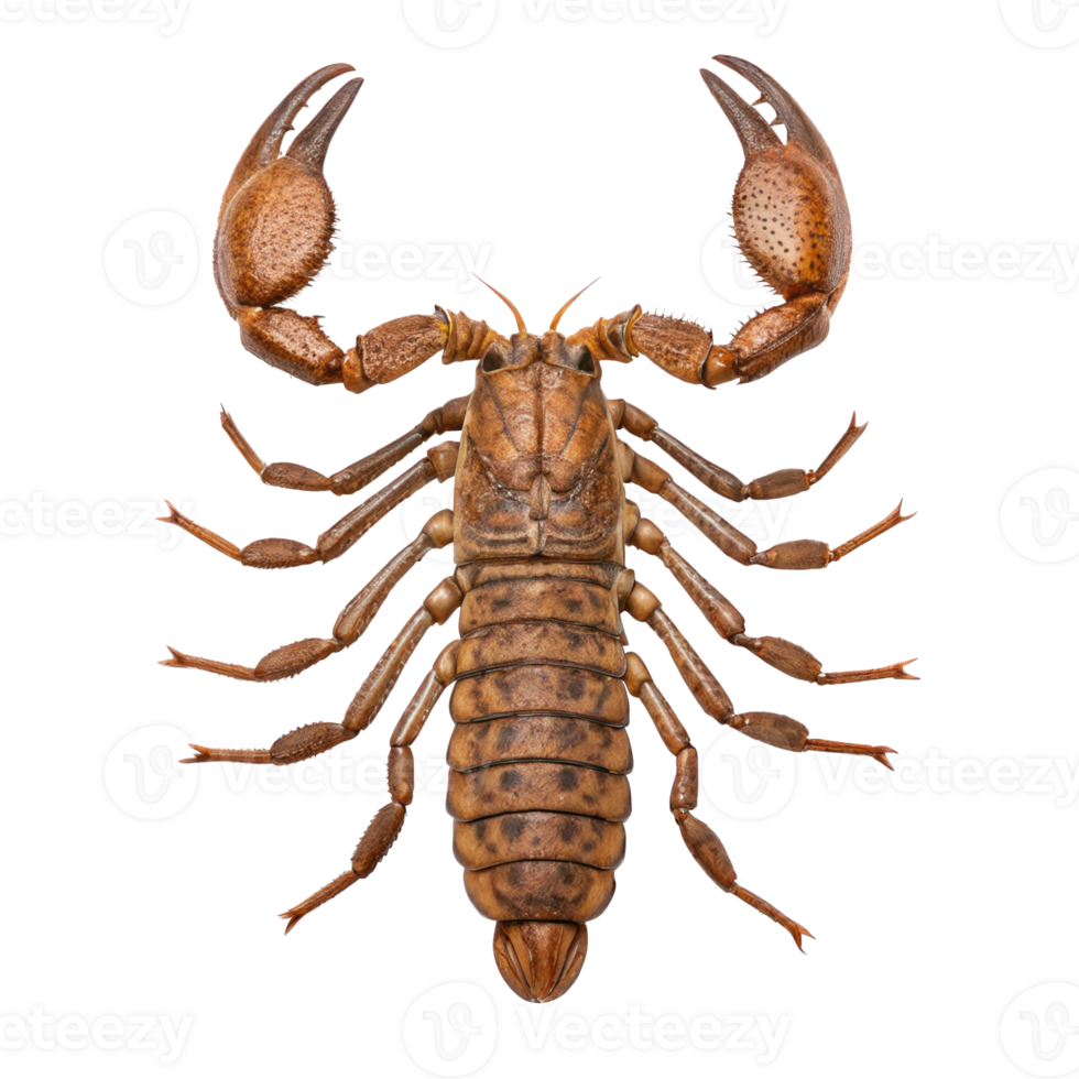 Megalograptus, gigantic sea scorpion, isolated on transparent background png