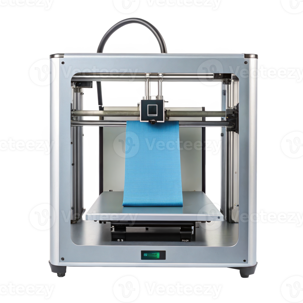 3d printer extruding nano fabric roll on transparent background png