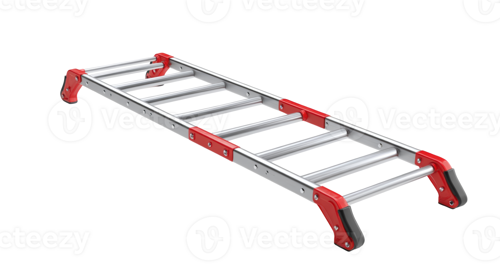 Mobility ladder lying on transparent background, modern climbing equipment for enhanced accessibility png