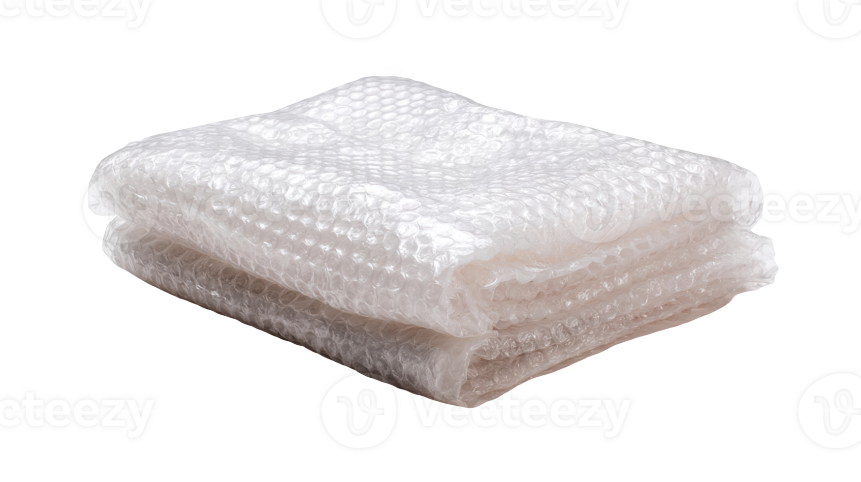 Biodegradable bubble wrap protecting fragile items on transparent background png