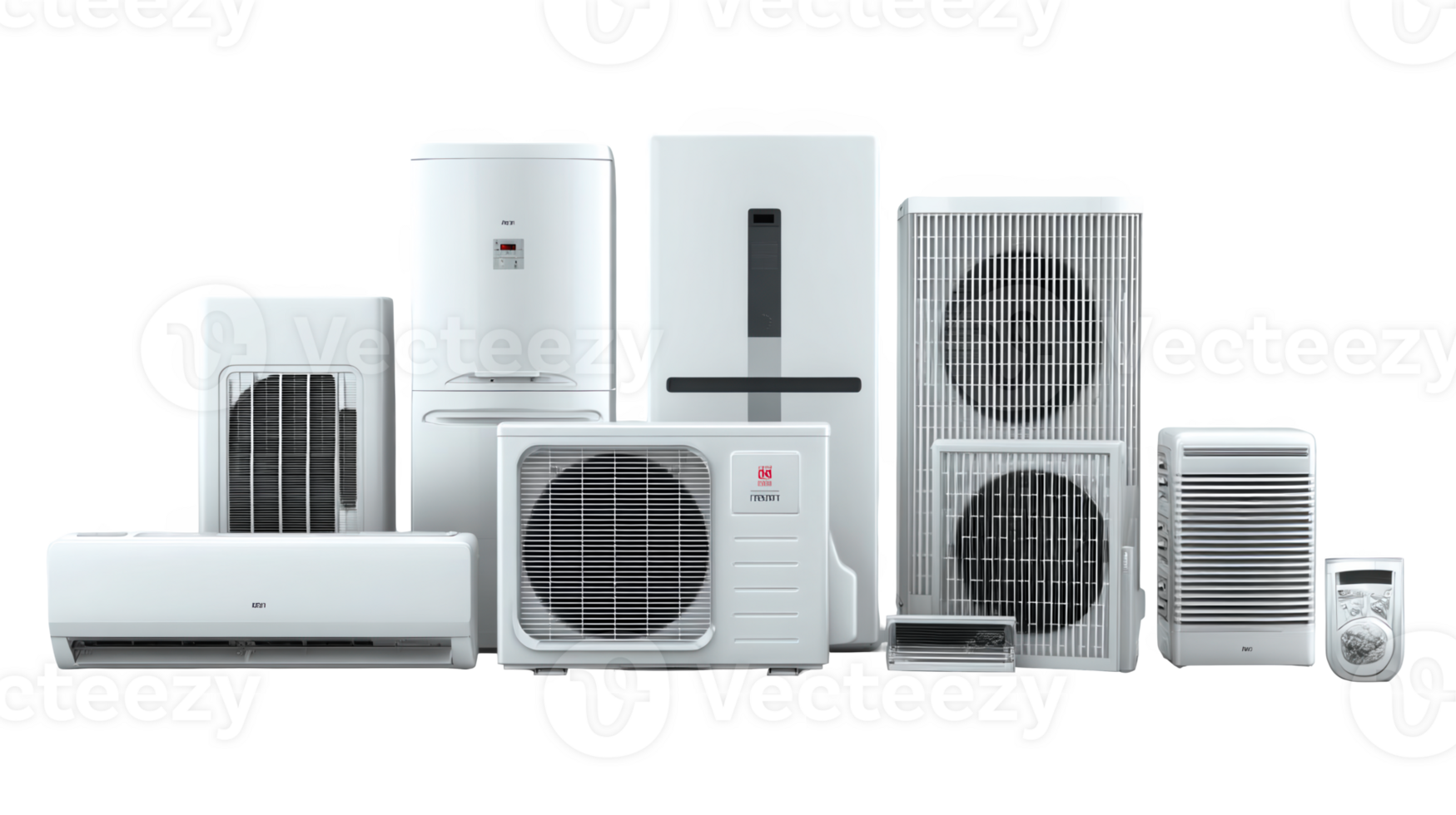Ecofriendly hvac systems showing sustainable climate control technology with transparent background png