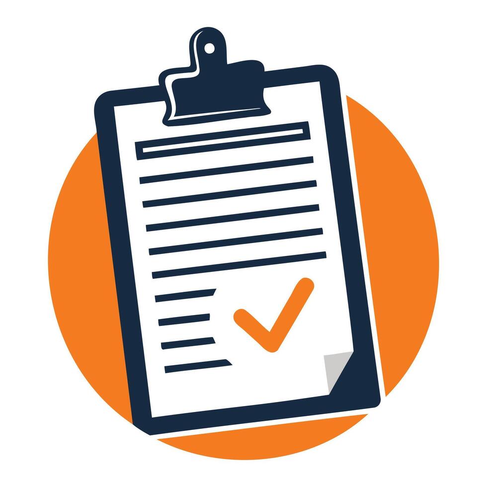 Completed Tasks Board Illustration vector