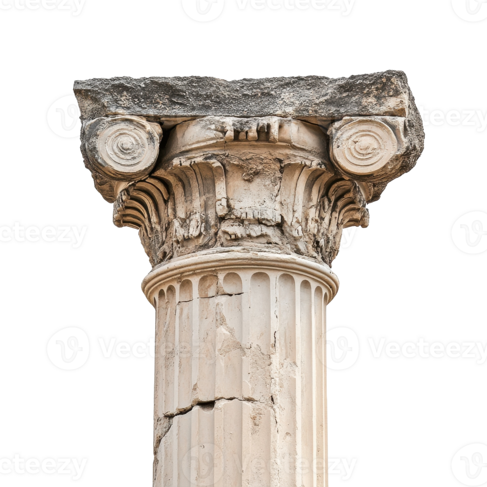 Column capital isolated on transparent background png