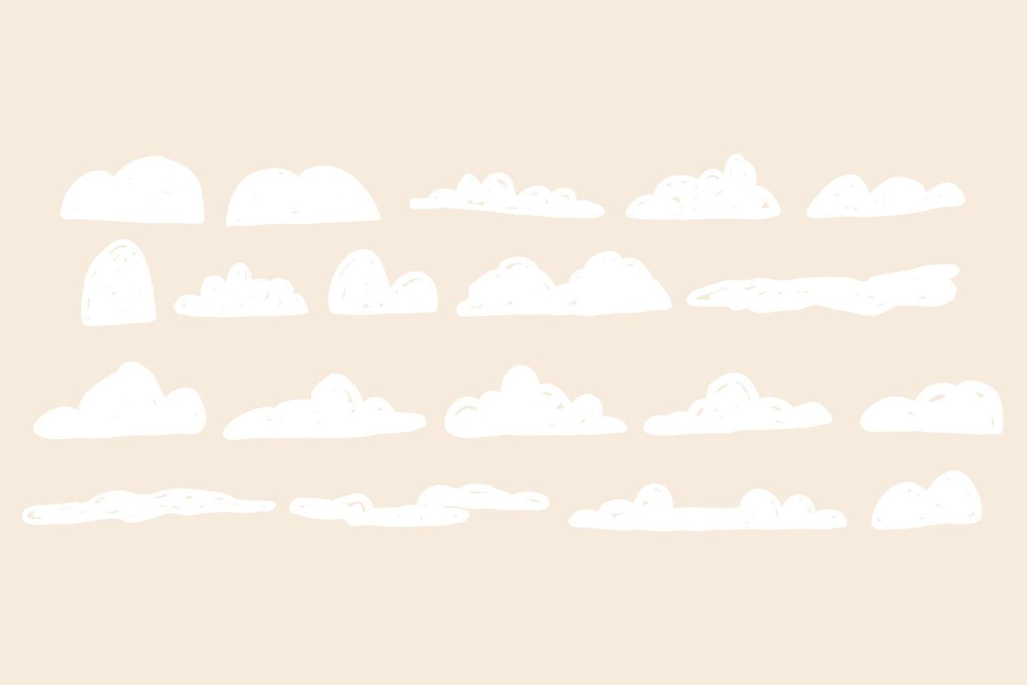Set Different White Snowdrift vector